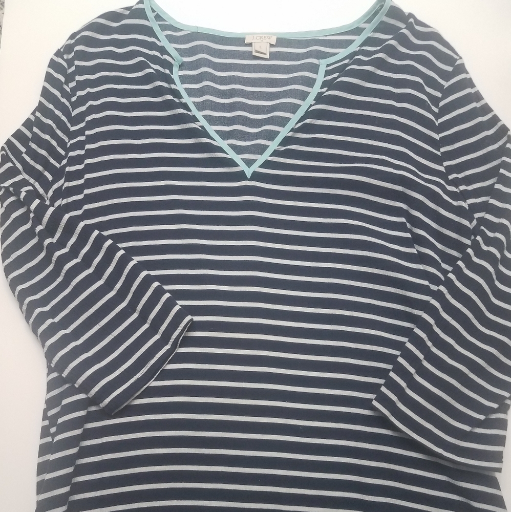 J. Crew Striped Tunic Shirt